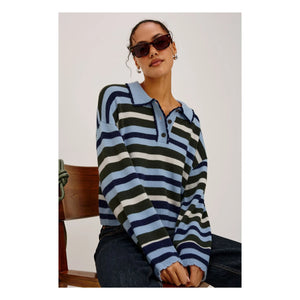 Rails - Çizgili Polo Delora | Mavi