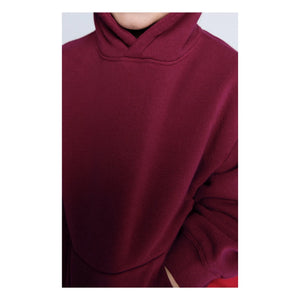 American Vintage - Atubay Kapüşonlu Üst | Kiraz kırmızısı