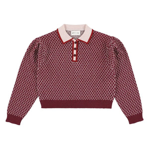 Morley - Polo Yaka Yün Kazak | Mor
