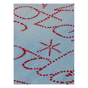 Scotch & Soda - Artwork Yıkanmış Organik Pamuk Tişört | Açık mavi