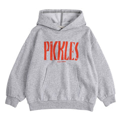 Bobo Choses - Pickles Organik Pamuklu Kapüşonlu Sweatshirt | Gri melanj