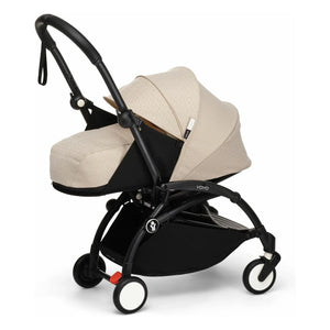 Stokke® - YOYO³ Bonpoint 0+ yenidoğan bebek arabası Siyah çerçeve | Bej