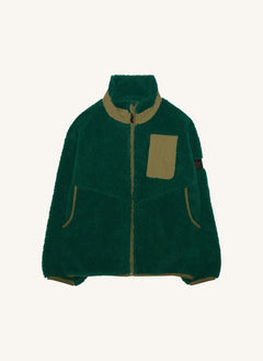 Finger in the nose - Paulo Bi-Material Sherpa Ceket | Yeşil