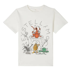 Stella McCartney Kids - Stella Insectes organik pamuklu T-shirt | Fildişi