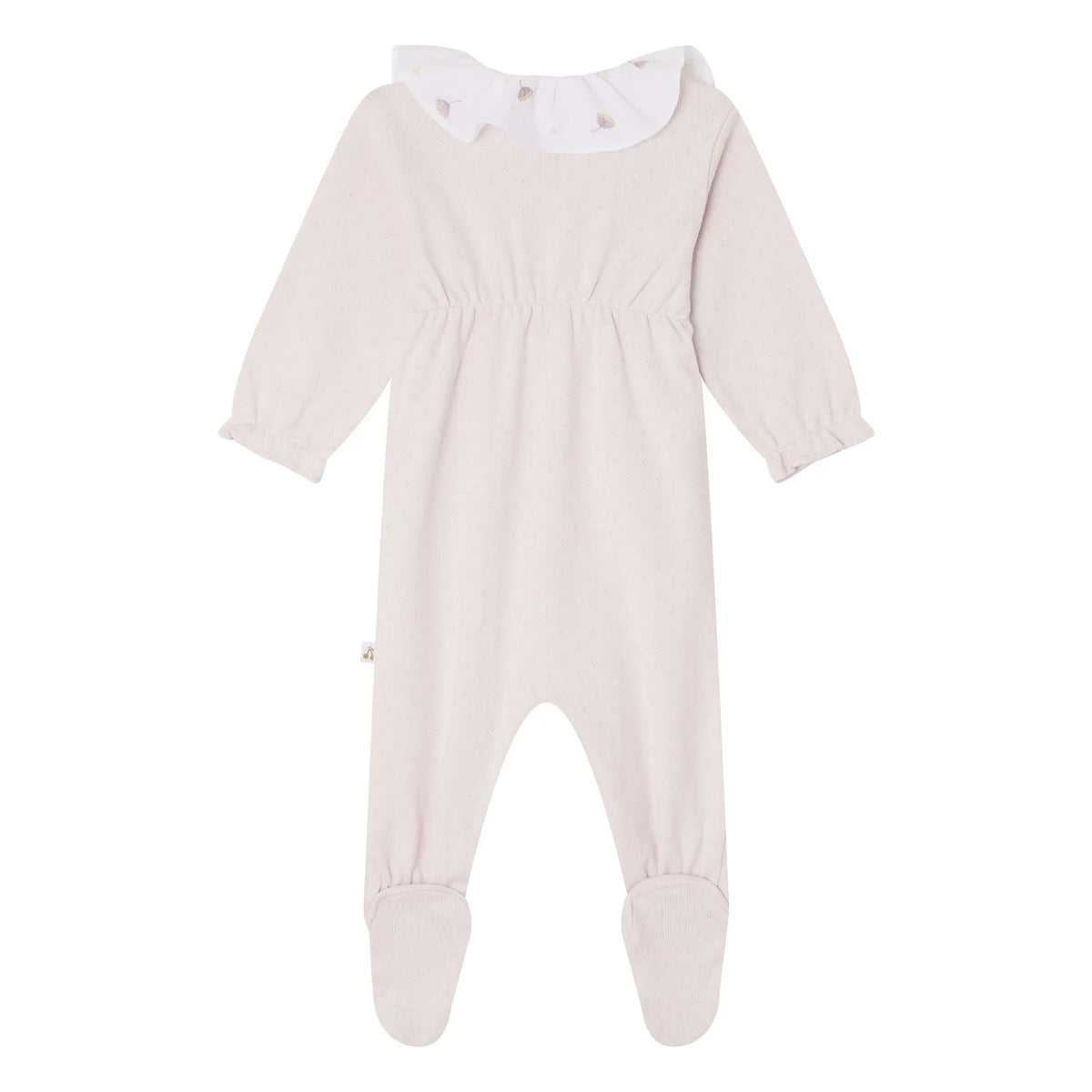 Bonpoint - Lintina Pointelle Organik Pamuk Pijama | Açık Pembe