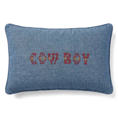 Editions Aimable - Camille Cowboy yastık | Mavi Chambray