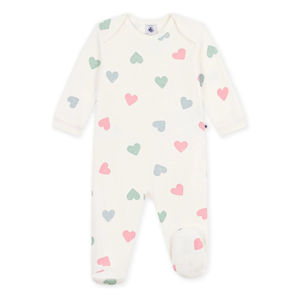 Petit Bateau - Sleep Well بيجامات قلب إسفنجي | إكرو