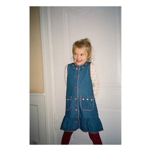Flöss - Monique Denim Elbise | Mavi