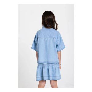 Hundred Pieces - Denim Kaya etek | Mavi