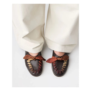Hereu - Juliol Foulard Deri Loafer | Koyu Kestane