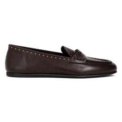 Posa - Burgundy Çivili Loafer