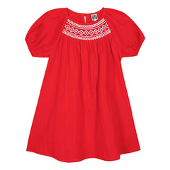 Bonton - Nala Büzgülü Elbise | Vermilyon