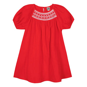 Bonton - Nala Büzgülü Elbise | Vermilyon