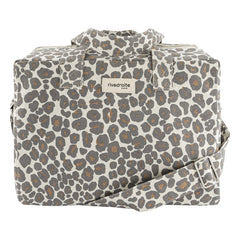rivedroite - City Sauval Leopard Bag Geri Dönüştürülmüş Pamuk | Gri