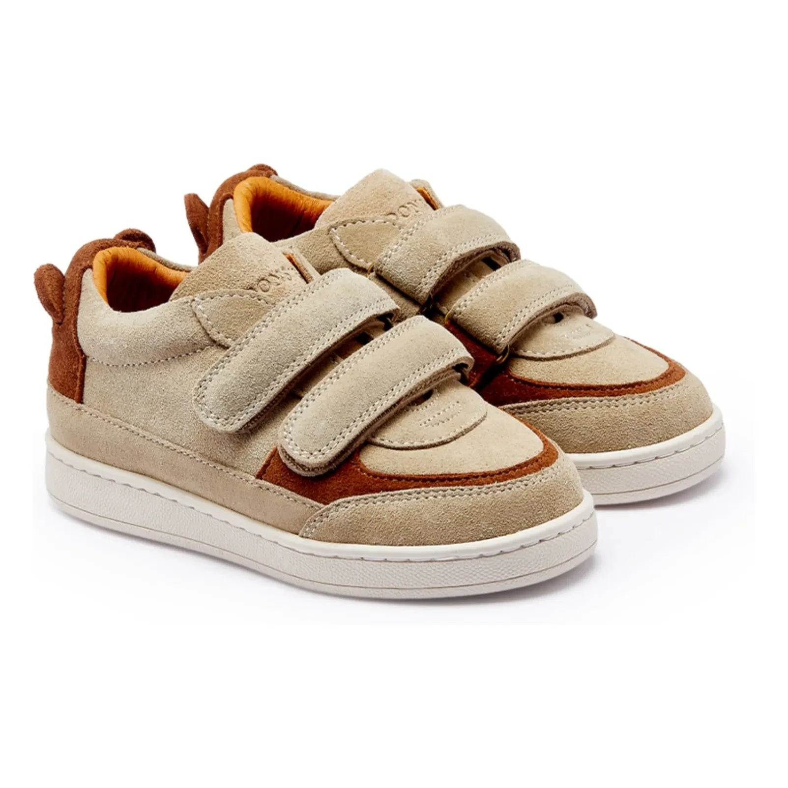 Donsje - Rinon Ayı Süet Çizikli Sneakers | Bej