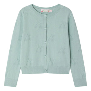Bonpoint - Cardigan Pointelle Lysia Organik Pamuk | Celadon