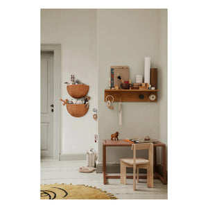 Ferm Living Kids - Rattan Duvar Sepetleri - 2'li Set