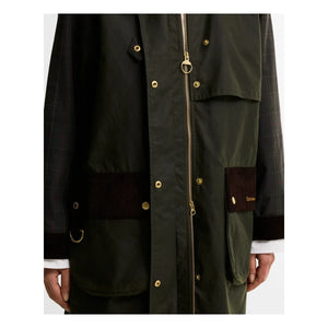 Barbour - Kirklees Kareli Pamuk Ceket | Koyu haki