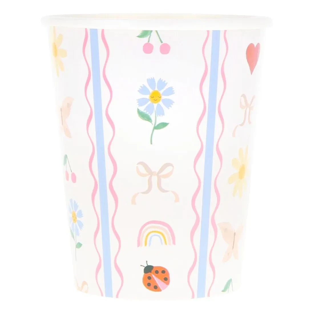 Meri Meri - Little Garden bardaklar - 8'li Set | Ekru