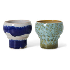 HKliving - Lungo Kupalar - 2'li Set | Indigo