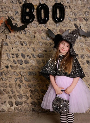 Rockahula Kids - Kadife Payetli Pelerin | Siyah