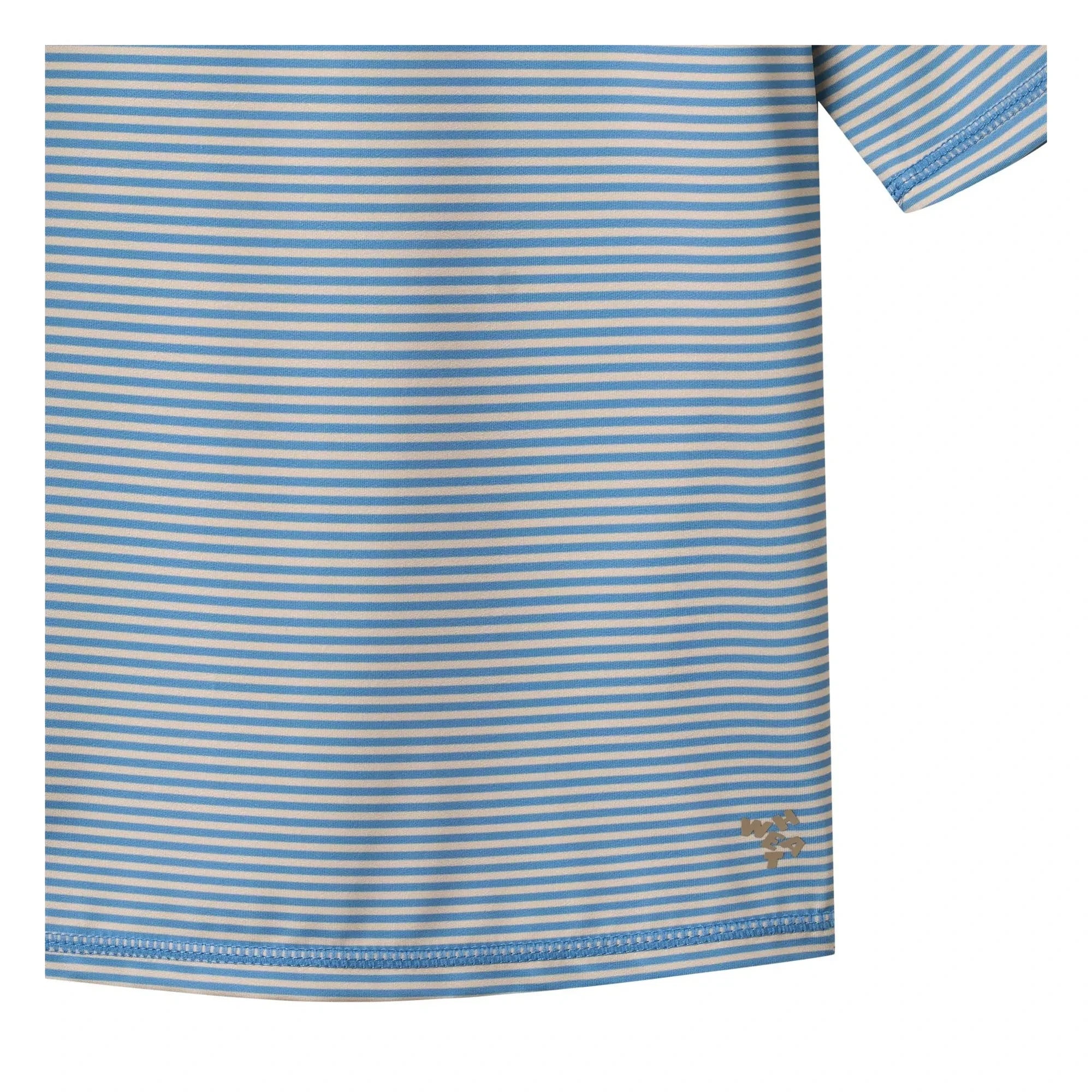 Wheat - Jackie Çizgili UV Dayanımlı Yüzme Tişörtü Geri Dönüştürülmüş Lifler | Açık Mavi