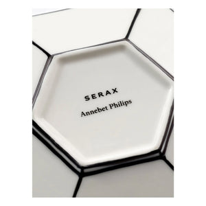Serax - Annabet Philips fincan ve tabak takımı - 2'li | Noir/Blanc