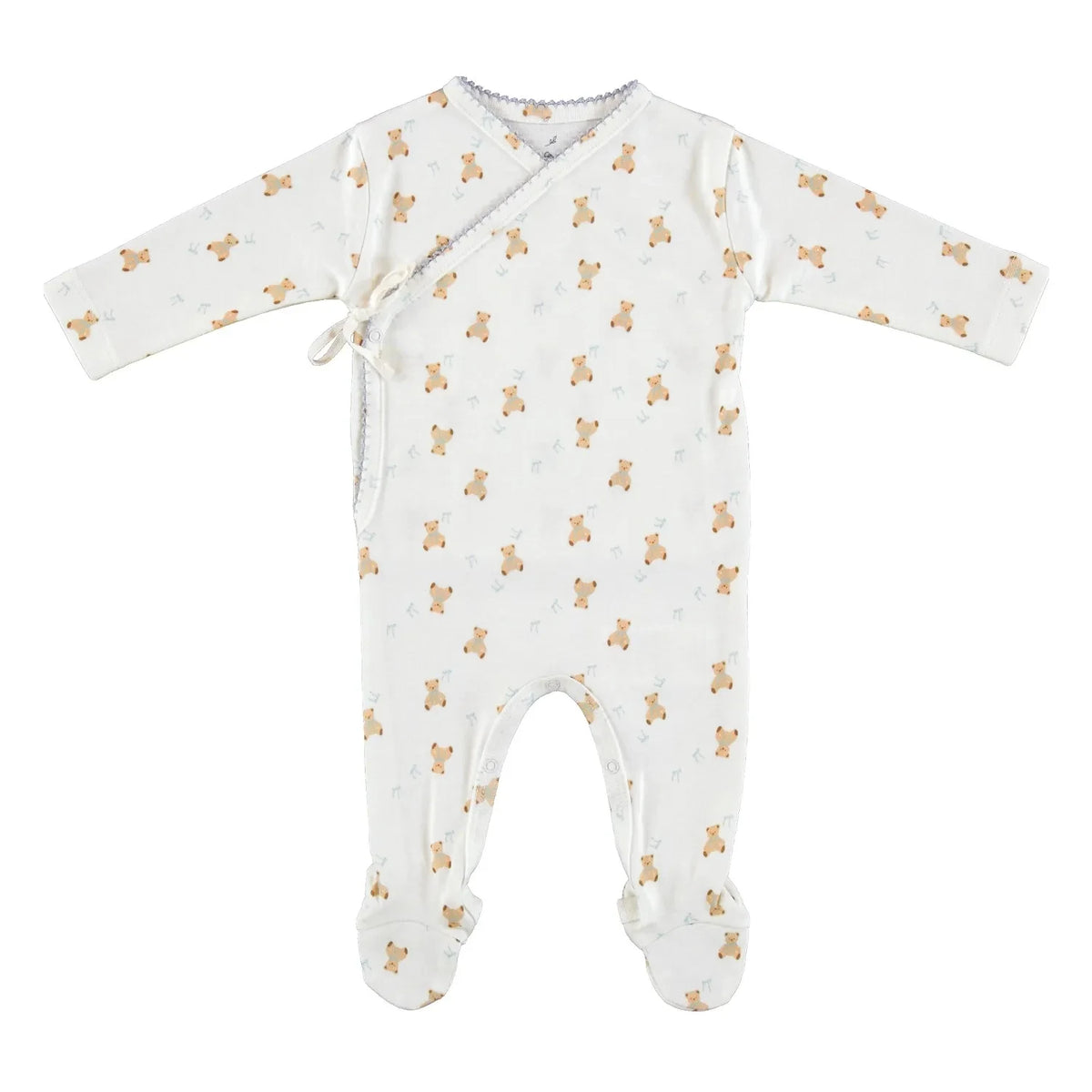 Bebe Organic - Organik Pamuk Teddy Pijama | Mavi