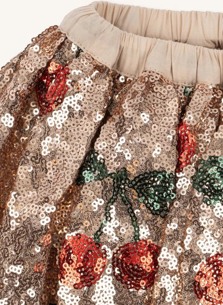 Konges Sløjd - Starla Cherry تنورة مزينة بالترتر | Gold