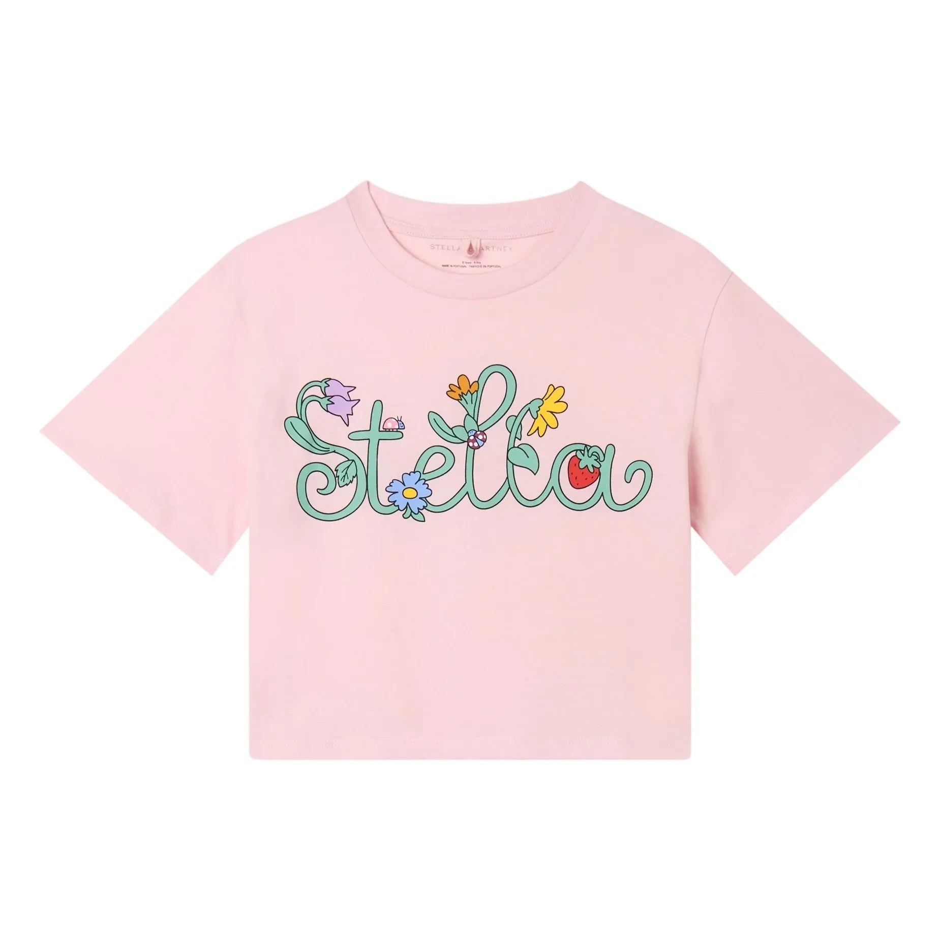 Stella McCartney Kids - Stella Organik Pamuk Kısa Tişört | Pembe