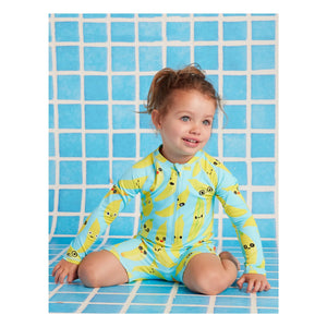 Halcyon Nights - UV Koruma Mayo Banana Geri Dönüştürülmüş Lifler | Turkuaz
