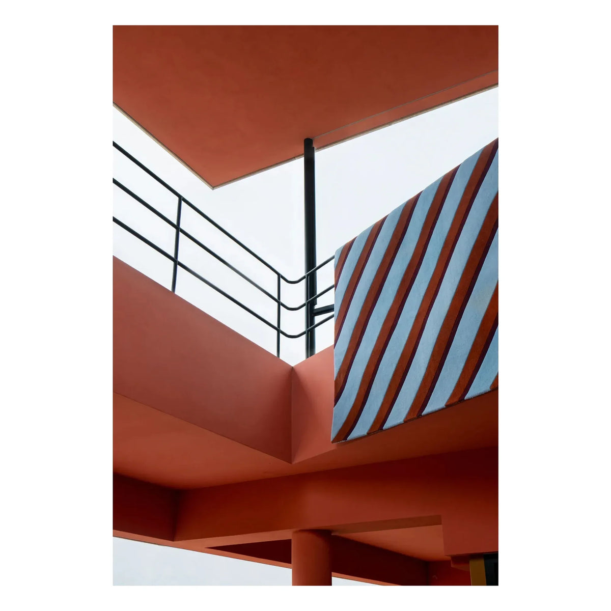Layered - Yün halı Diagonal, Tekla Evelina Severin | Mavi