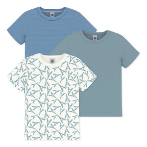 Petit Bateau - 3'lü Eiffel Kulesi Tişört Seti | Yeşil