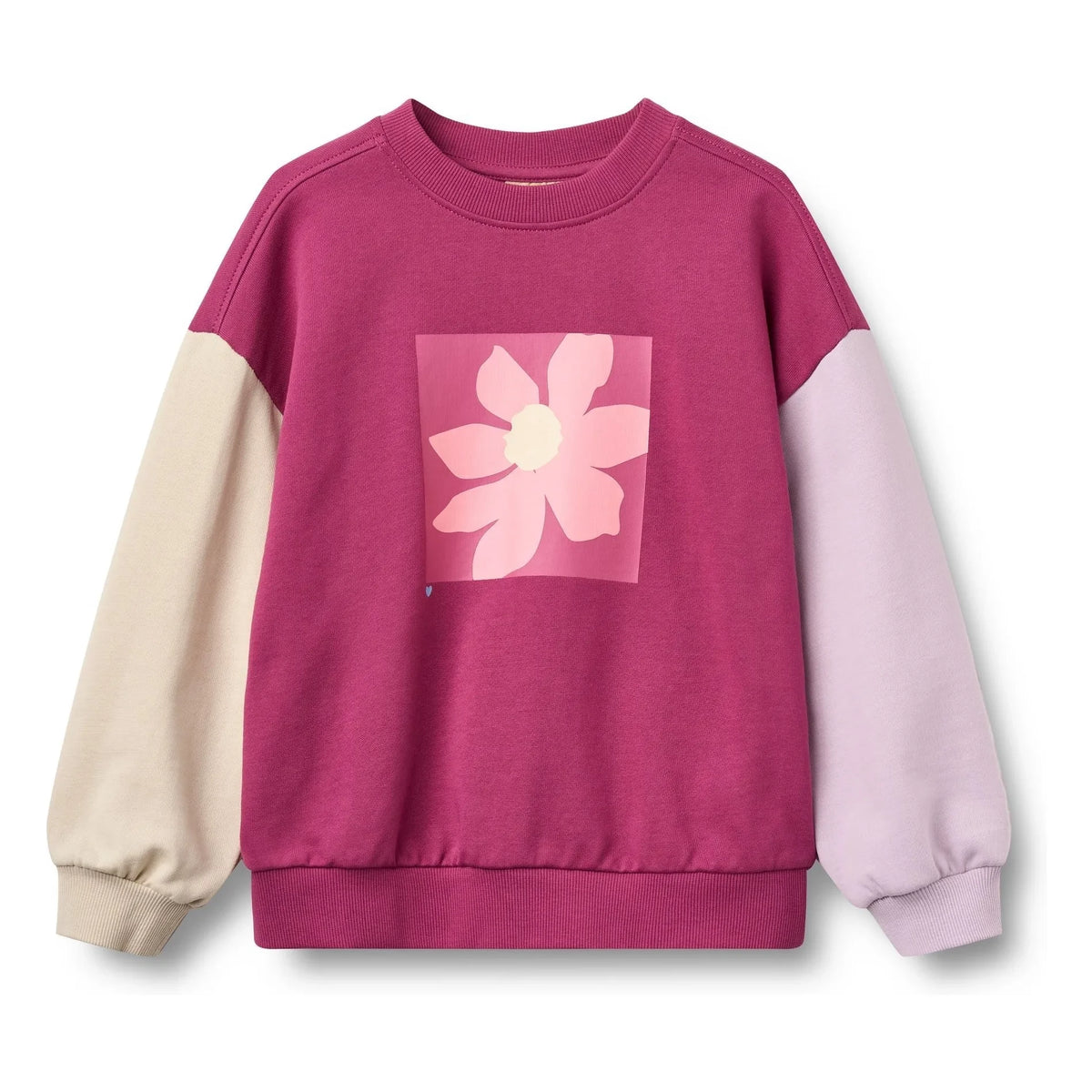 Wheat - Elliot Flower سويتشيرت قطني عضوي | Magenta