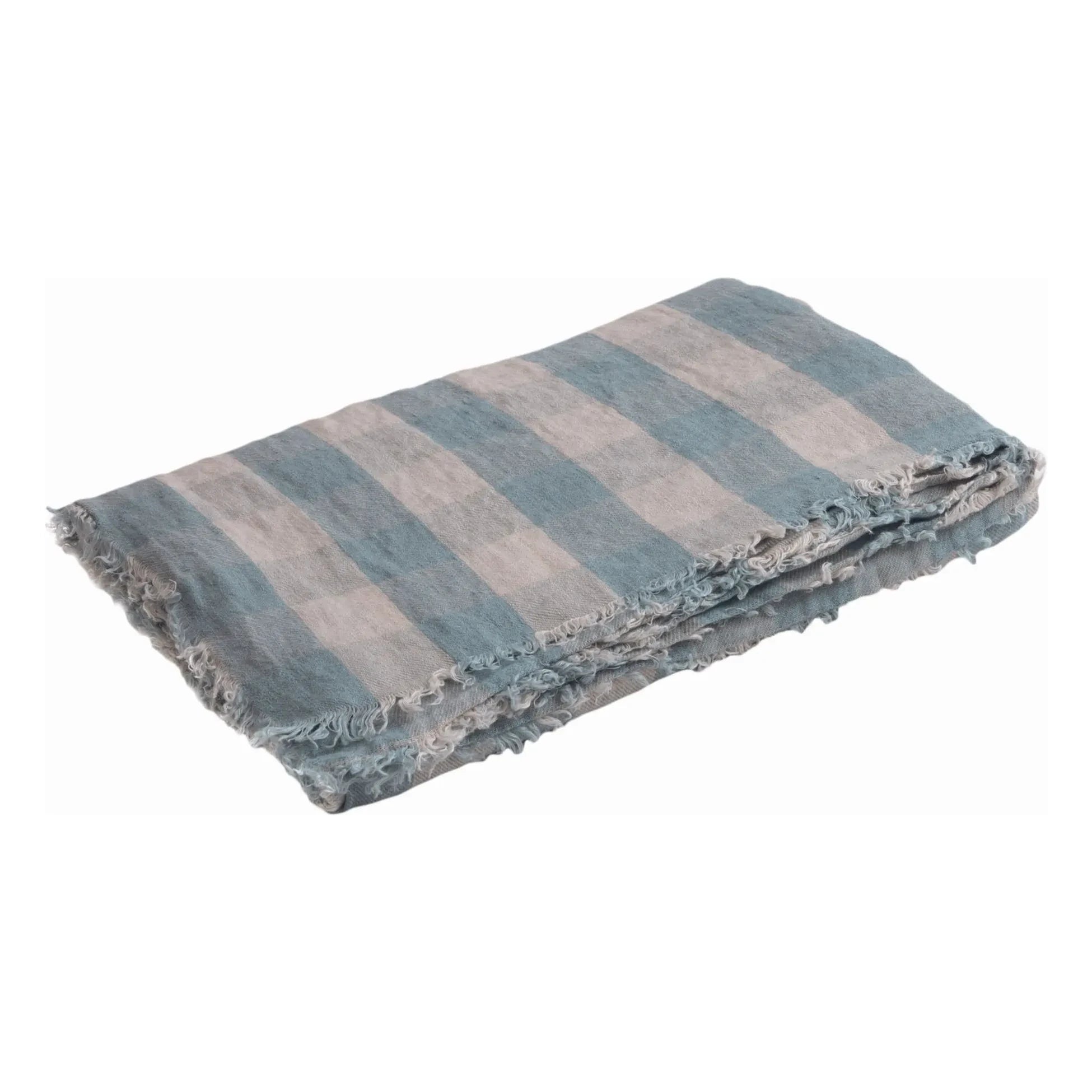 Maison de Vacances - Yıkanmış keten Vichy Cottage throw | Nuage