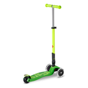 Micro - Maxi Katlanabilir Neon LED Scooter | Yeşil