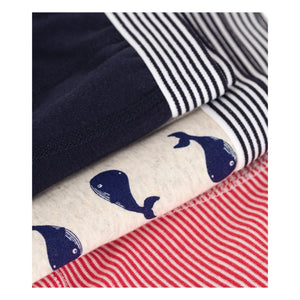 Petit Bateau - 3'lü Mobidic Organik Pamuk Boxer Seti | Lacivert