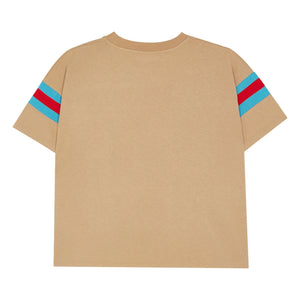 The Campamento - Kontrast Çizgili Tişört | Camel