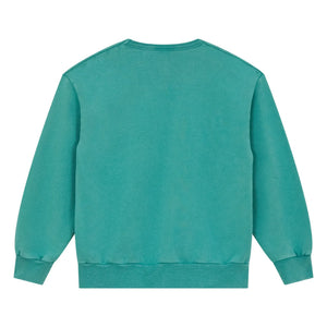 Hundred Pieces - Ryde Wheelers organik pamuklu sweatshirt | Zümrüt yeşili