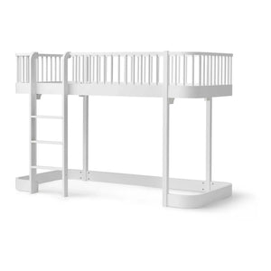 Oliver Furniture - Orijinal Ahşap Junior Karyola Dönüşüm Kiti - 138 cm yüksekliğinde çatı katı yatağa | Beyaz