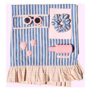 Jera Mini - Chouchou Çizgili Sünger | Soluk Pembe