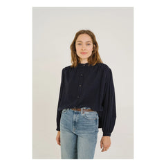 Sacrécoeur - Blouse Giannita Velours Milleraies | Lacivert
