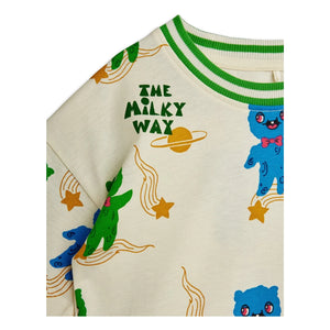 Mini Rodini - Aliens organik pamuklu T-shirt | Ecru