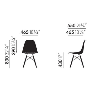 Vitra - DSW plastik sandalye - akçaağaç taban - Charles & Ray Eames | Granit