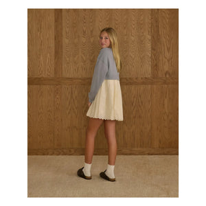 Rylee + Cru - Sweat elbise | Gri mavi