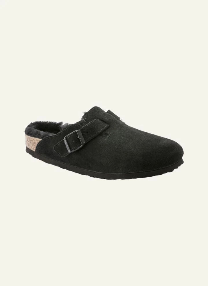 BIRKENSTOCK - صندل بوسطن المصنوع من الوبر - مجموعة البالغين | أسود