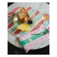 Tarta Gelatina - Organik pamuklu Amerikan servisleri - 2'li set | Bordo