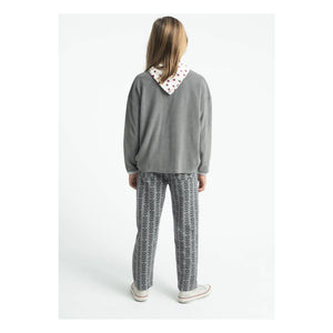 Piupiuchick - School Trip organik pamuklu havlu T-shirt | Gri