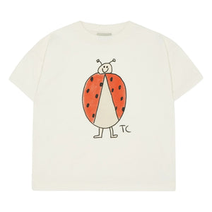 The Campamento - Coccinelle Oversize Tişört Organik pamuk | Ekru