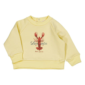 Loir - Langosta sweatshirt | Soluk sarı